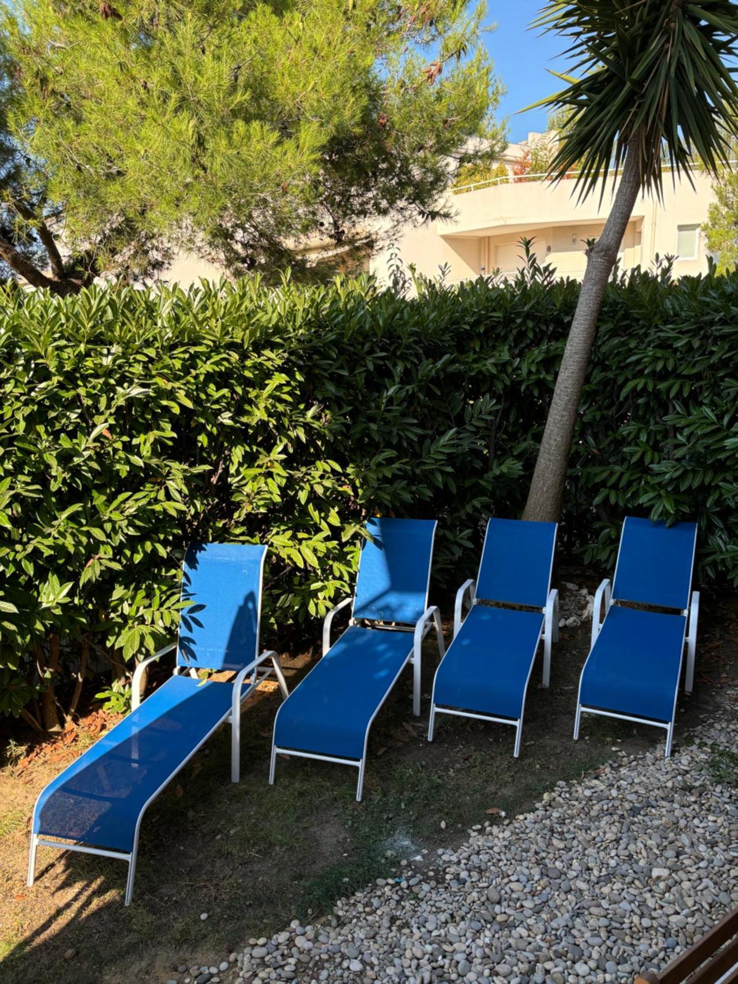 Beachside Apartment With Pool & Garden In Juan Les Pins Antibes Exteriör bild